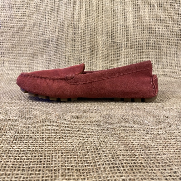 Coach slip-on loafer driving shoe flats suede leather amber red women's 7.5B - Picture 5 of 10